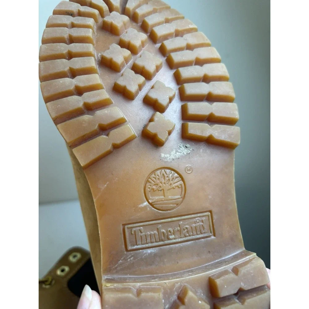 Timberland Men's Premium 6-inch Waterproof Boots Size 7M Wheat Nubuck